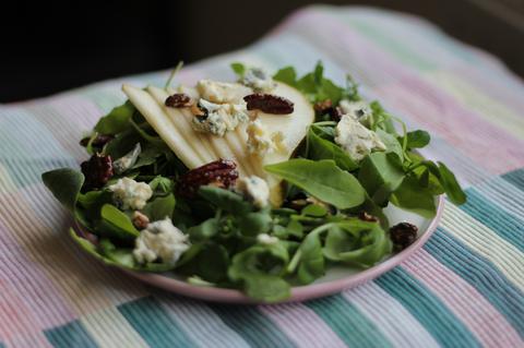 'Blue cheese and pear salad' header image